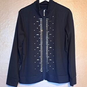 Onque Casuals Embellished Jacket Size Large